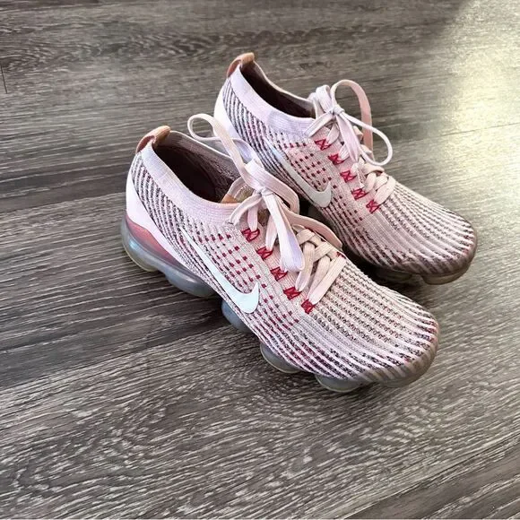 Nike Air Vapormax Flyknit 3 Sunset Tint White Pink AJ6910-602 - Picture 4 of 9